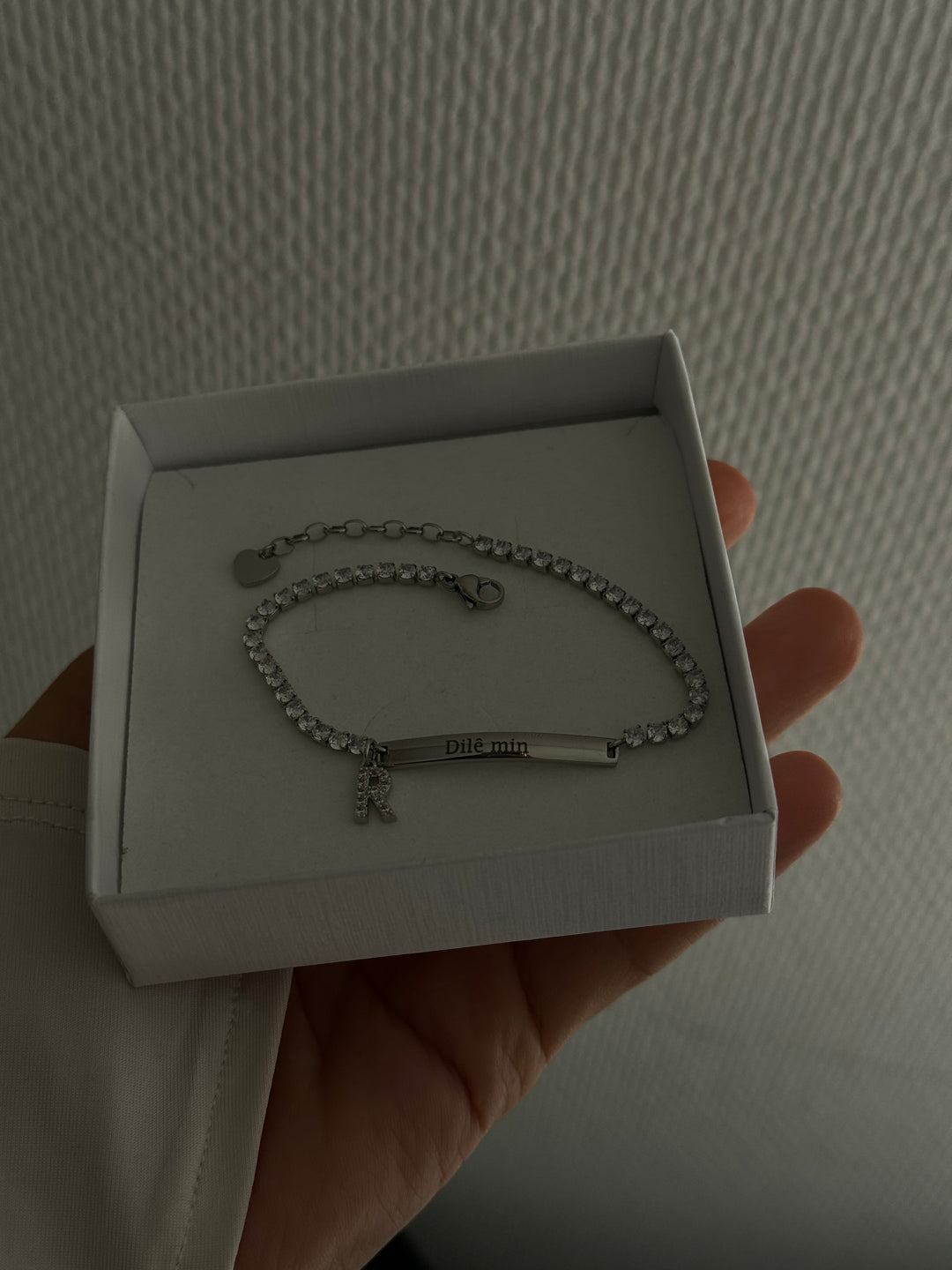 Tennis engravable bracelet