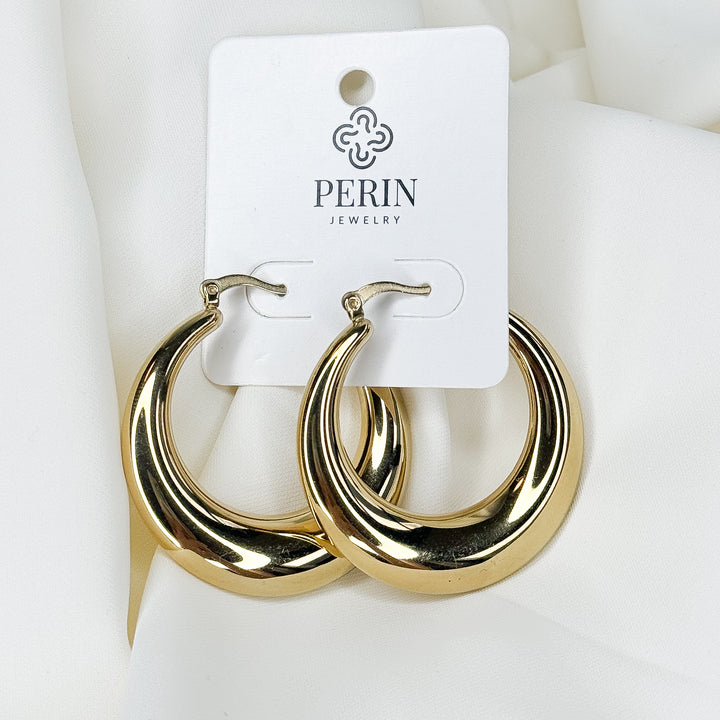 Large hoops gold