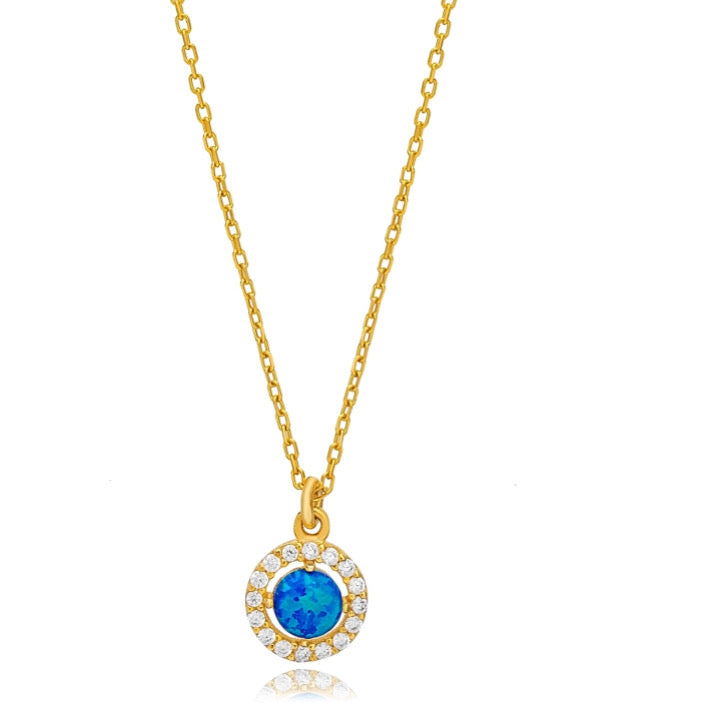 Exclusive Hamsa round necklace