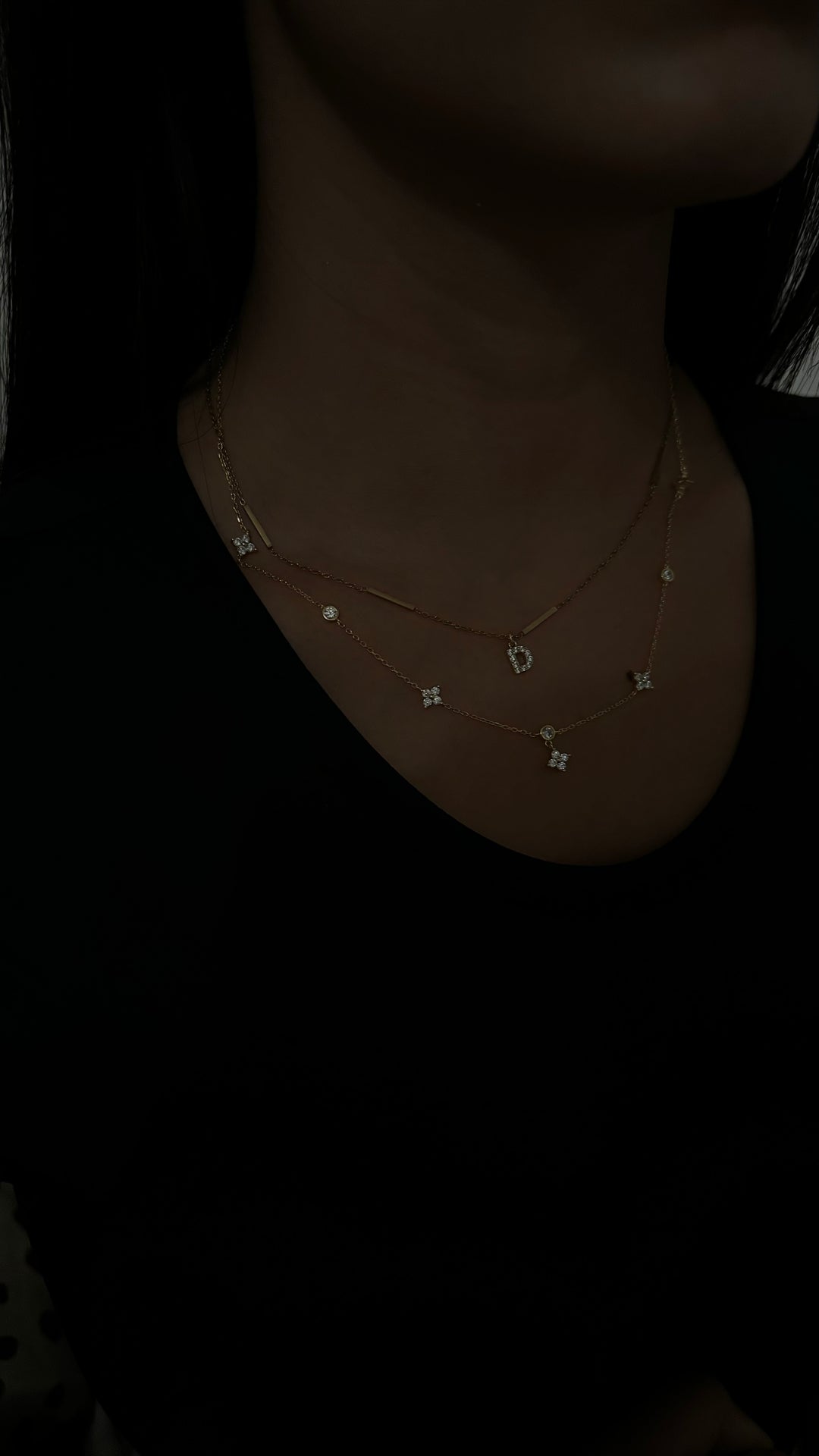 Zilan initial necklace