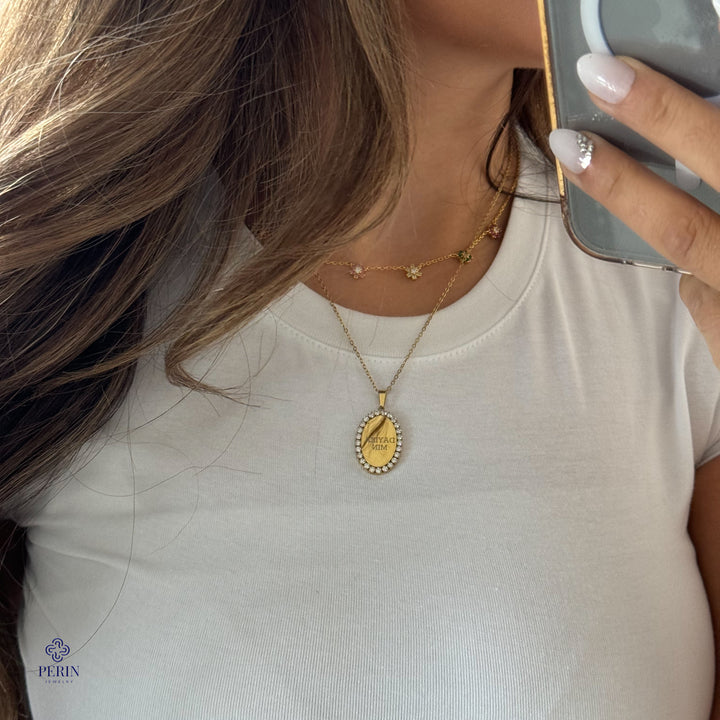 Mom necklace gold