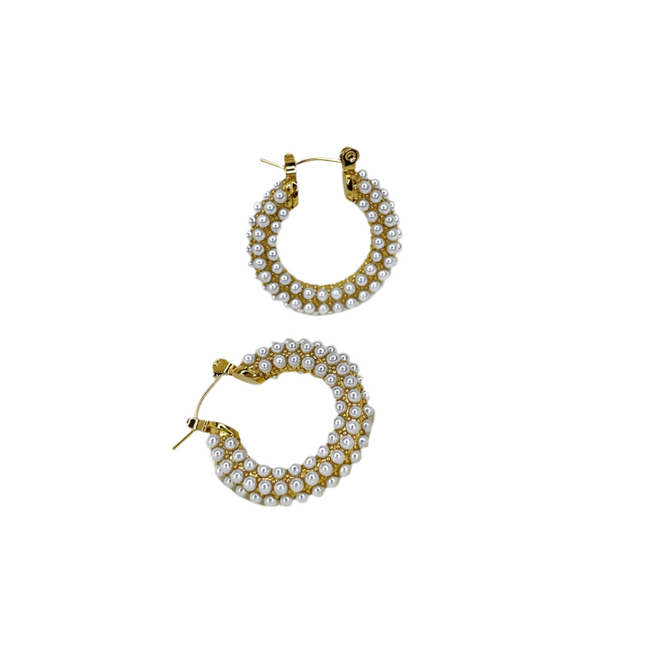 Avena earrings gold