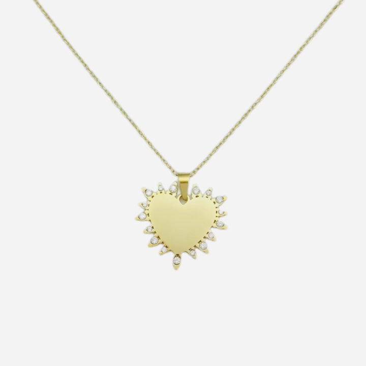 Dilva heart engravable necklace