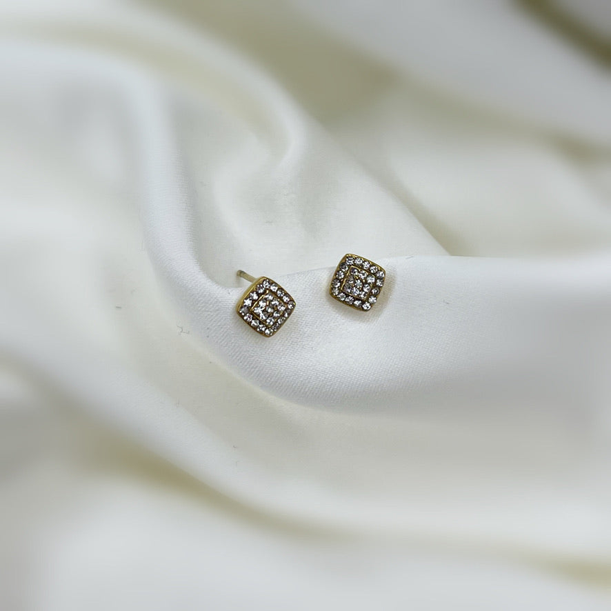 Aida square earrings