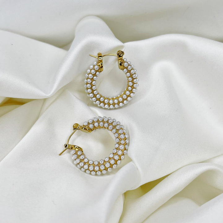 Avena earrings gold