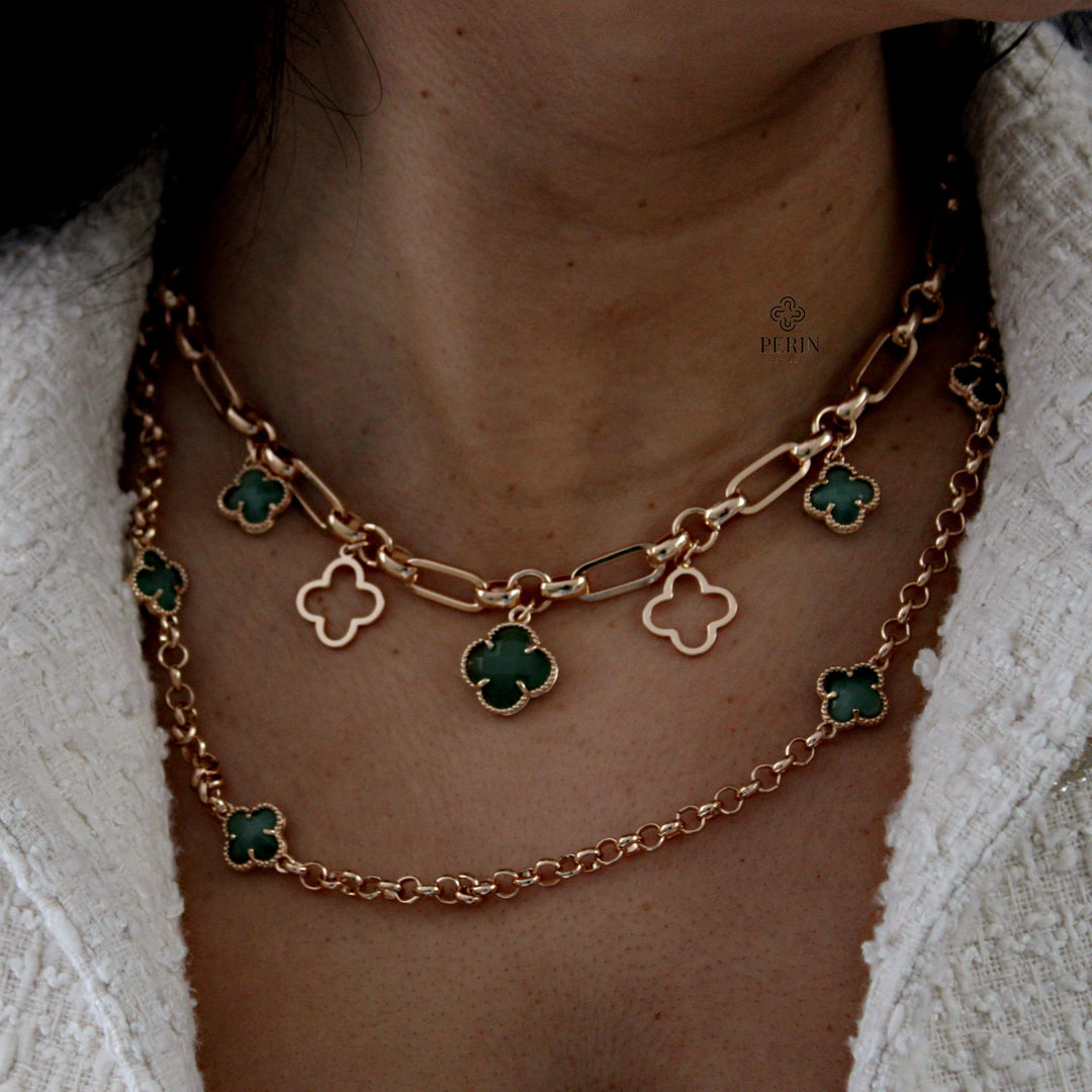 Inara necklace clover