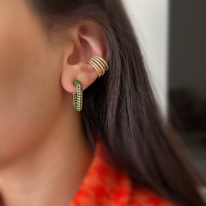 Farah earrings green